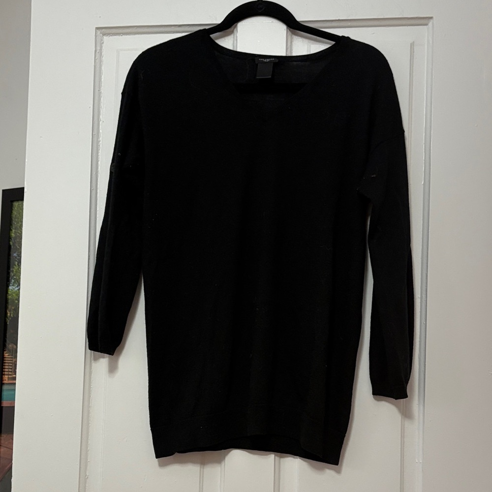 Ann Taylor Elegant Black Knit Top